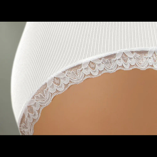 Dámské kalhotky Sesto Senso 6108 krajka bezešvé elastické pohodlné white