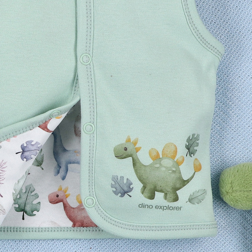 ABN-5575 Vesta Dino Explorer Nini - organická bavlna, pohodlné zapínání
