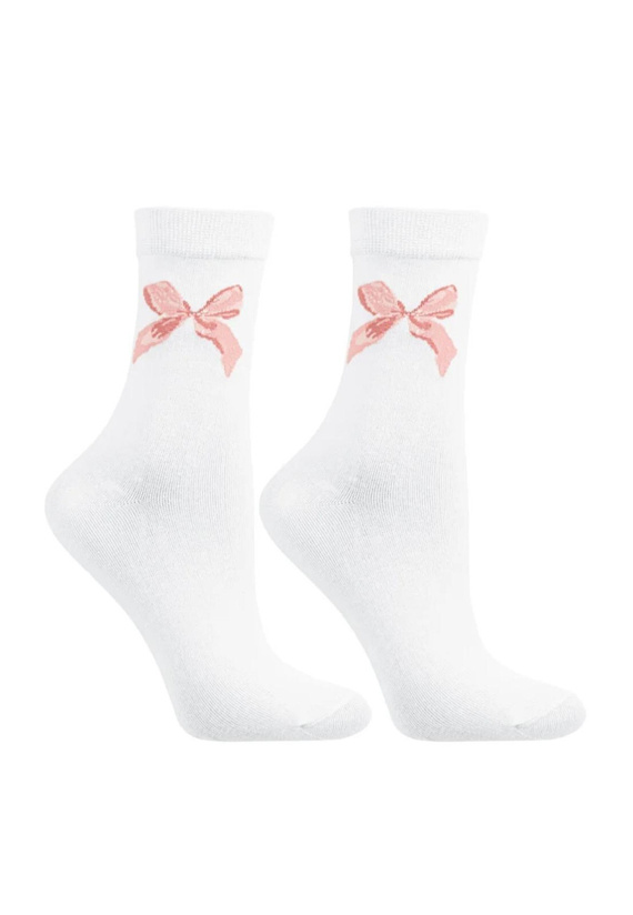 CSLW700-001 Moraj Socks - dámské ponožky v plechovce s jemným vzorem karet, ideální pro dárky