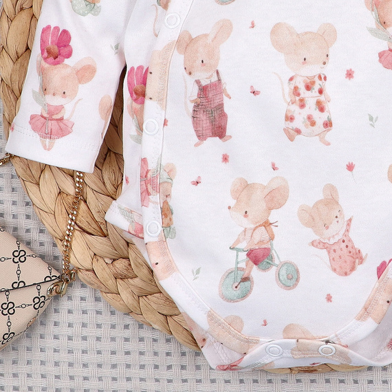 Body Nini Little Mouse 100% organická bavlna, vyrobeno v Polsku