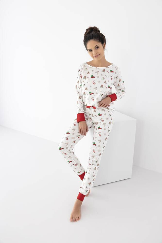 Dámské pyžamo Samantha Sensis -ecru