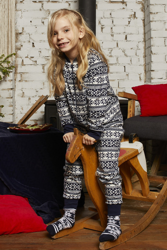 Alaska Dětský overal Italian Fashion - tmavě modrý