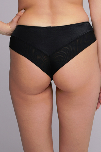 2256 Brazilské kalhotky Ava black - hladké mikrovlákno, smyslný povrch, perfektně padnoucí střih