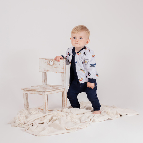 219273 Tepláky Willy Nicol - tmavě modré bavlněné s kapsami