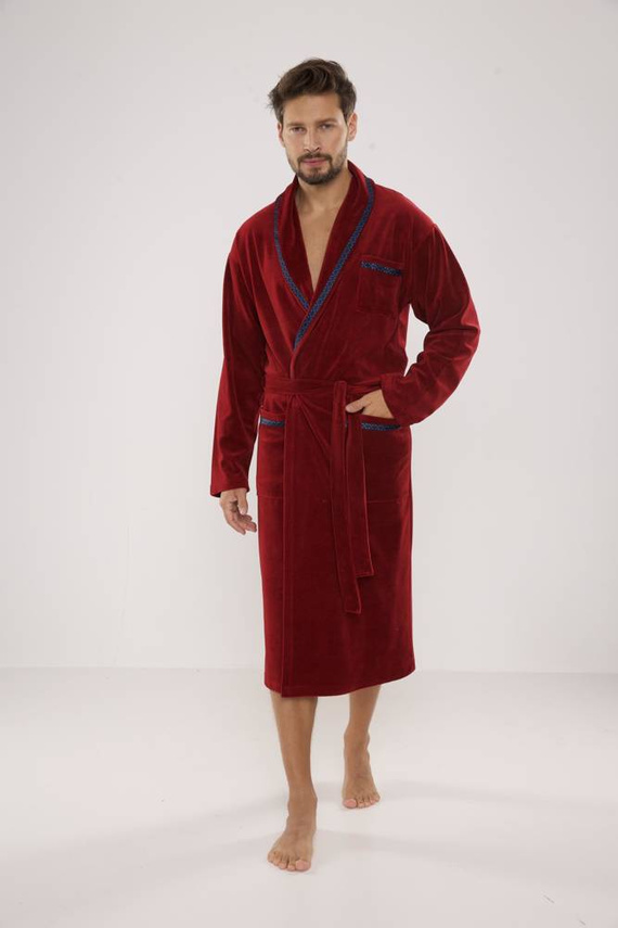 666 Ronaldo pánský župan De Lafense - bordó