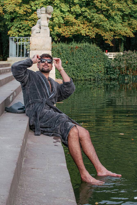 716 Rafael pánský župan De lafense - grafitový