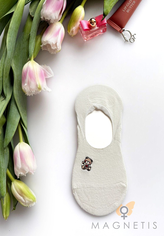 Magnetis YN-251132 – dámské balerínové ponožky z viskózy se silikonem