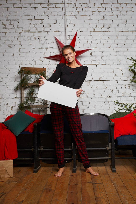 Ordesa Dámské pyžamo s dlouhým rukávem, dlouhé kalhoty Italian Fashion - černá/potisk