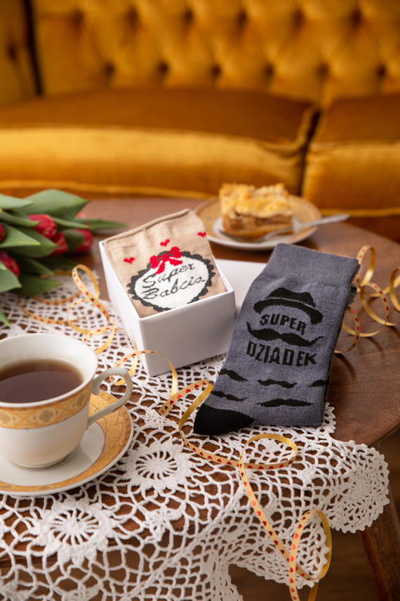 M40D Super Grandpa Dlouhé ponožky Italian Fashion - graphite