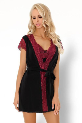 Kumiko LC 90428 Růžový dámský župan Rosses Collection LivCo Corsetti