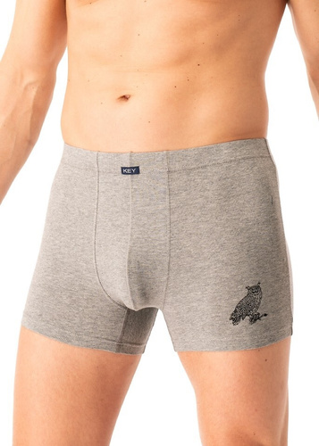 Pánské boxerky MXH 703 Key grey - bavlněné, pohodlné, v elegantní krabičce