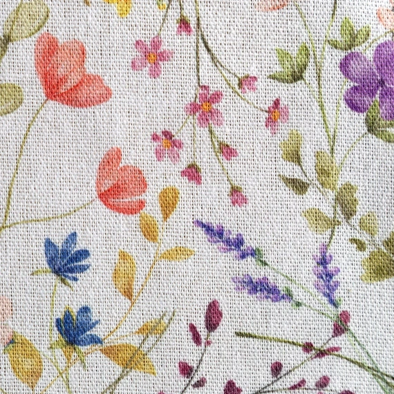 Ubrus ANNA Eurofirany nepromokavý bílo-fialové květy