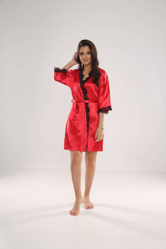 929 Kleoree Dámský župan De Lafense - červený