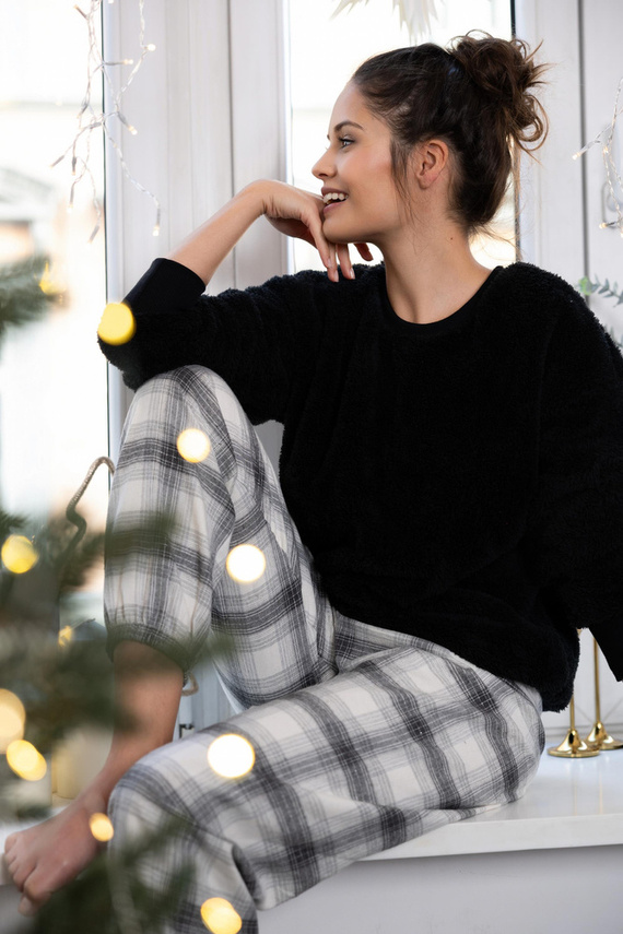 Dámské pyžamo Meredith Sensis - černé