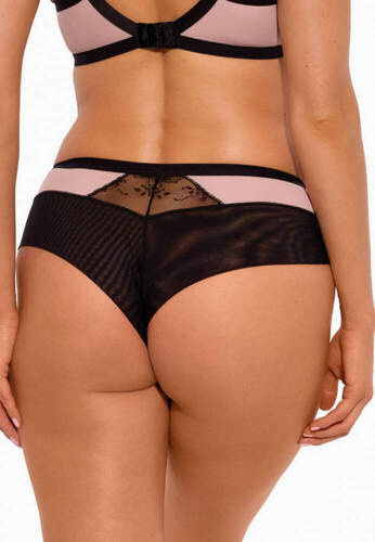 GFB 1274 Frida Dámské brazilské kalhotky Gaia black-pink