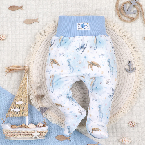 ABN-5456 Sea Of Joy Nini dětské poloviční ponožky - organická bavlna, elastický pas