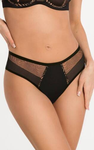 K 881 Gisel Brazilské kalhotky Gorsenia černá