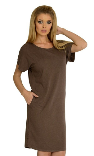 523 Paula noční košile kr. rukáv - chrpa