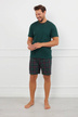 Pánské krátké pyžamo - zelené