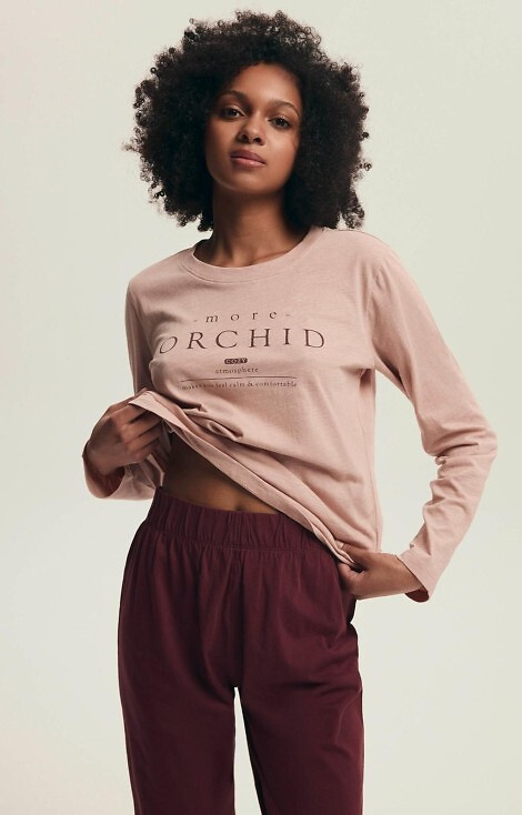 43733 Dámské pyžamo Dorla Henderson orchidej - bavlna, délka. rukávy a kalhoty