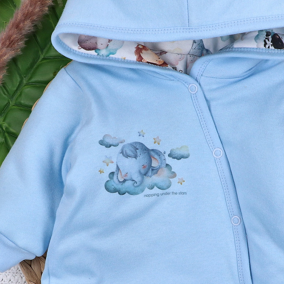 ABN-5617 Dětský overal z organické bavlny Little Dreamers Nini - teplý, ekologický, bezpečný