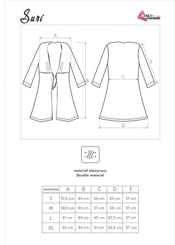 Suri LC 90021 Dámský župan LivCo Corsetti