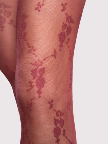Punčochové kalhoty Fiore Rosalia G6132 20 den květinový vzor matné