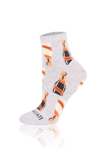 S153Z Prosecco Ponožky Italian Fashion - světlý melír