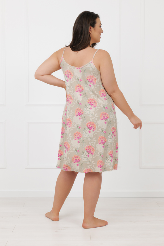 Noční košile Harmonia Italská móda tenká ramínka viskóza