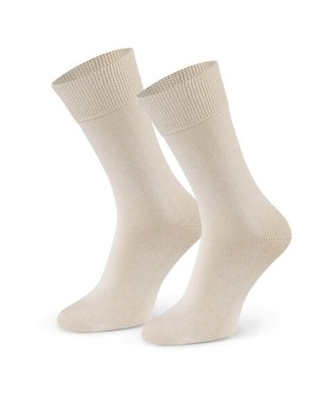 art.200 Steven přírodní pánské ponožky 100% bavlna, hladké