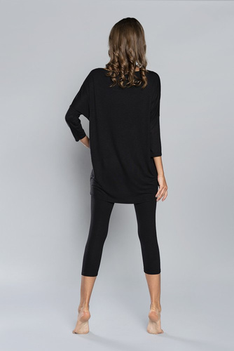 Dámské pyžamo Mandala Italian Fashion - černé