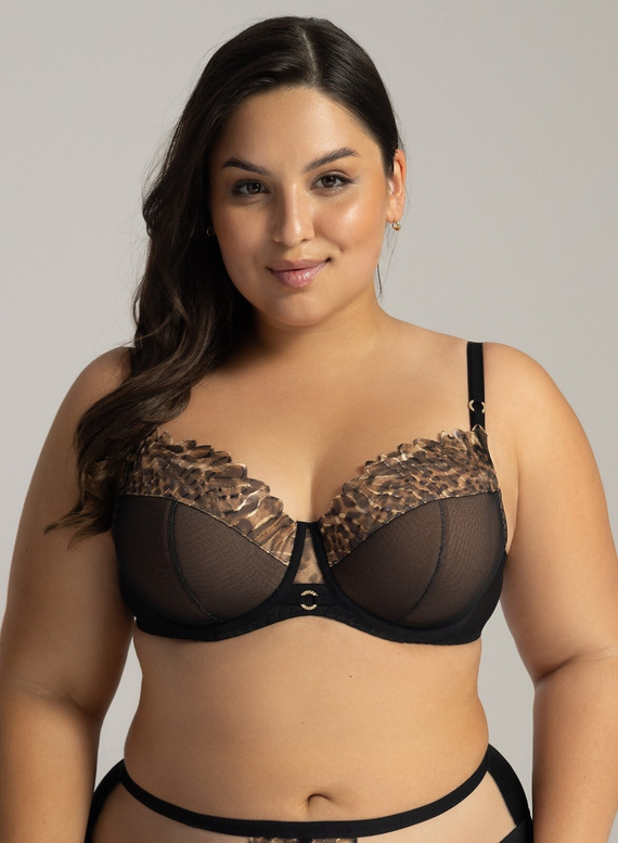 2143 Polovyztužená maxi podprsenka Ava - černá