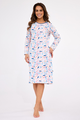 770/456 Hannah Cornette - dámská noční košile, bavlna, dlouhý rukáv