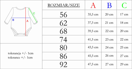 216097 Lala - Nicol dětské body, bavlna, dlouhý rukáv