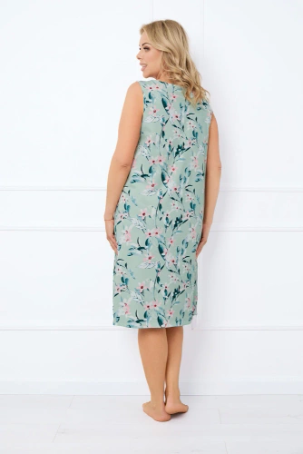 Noční košile Alwea, široká ramínka Italian Fashion - zelená