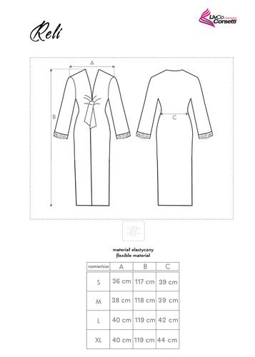 Reli LC 90027 Dámský župan LivCo Corsetti