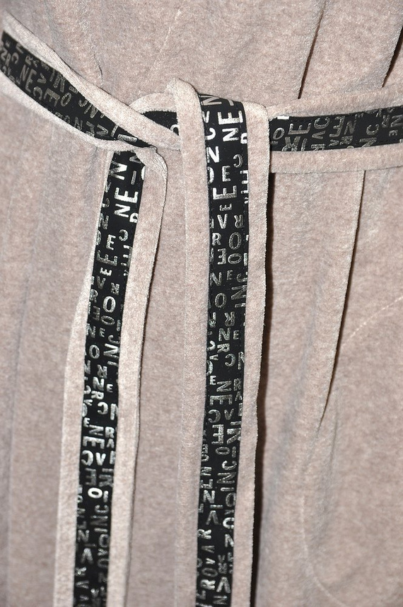 497 Macarena Dámský krátký župan Forex - béžový melír